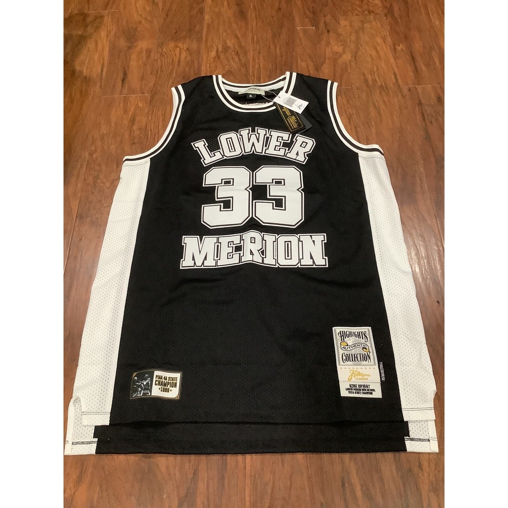 Kobe Bryant Highlights Collection Lower Merion High School Basketball Jersey XL
